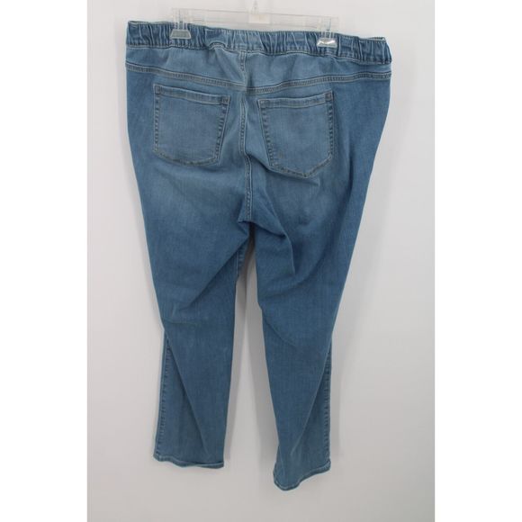 Torrid Womens Jeans Size 1R 1X Blue Light Wash Denim Jeggings Drawstring - Picture 3 of 6